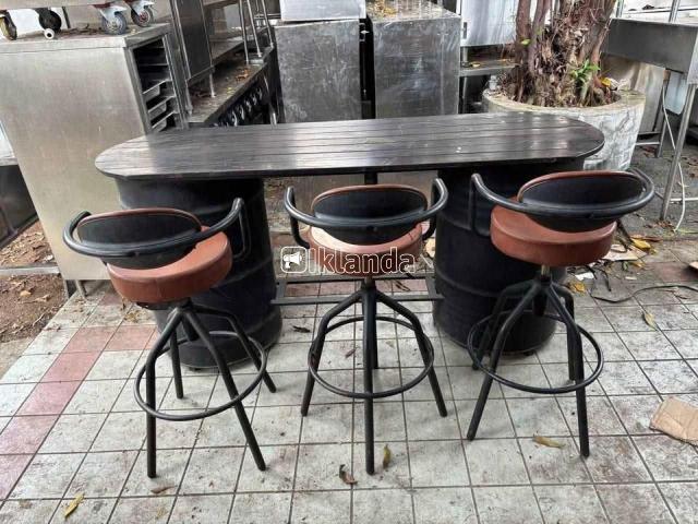 Jual cepat Meja bar set 3