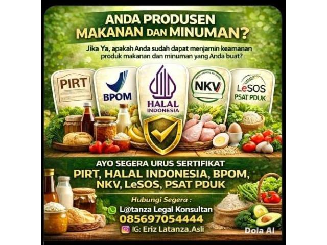 JASA LEGALITAS USAHA DAN SERTIFIKAT HALAL GRATIS