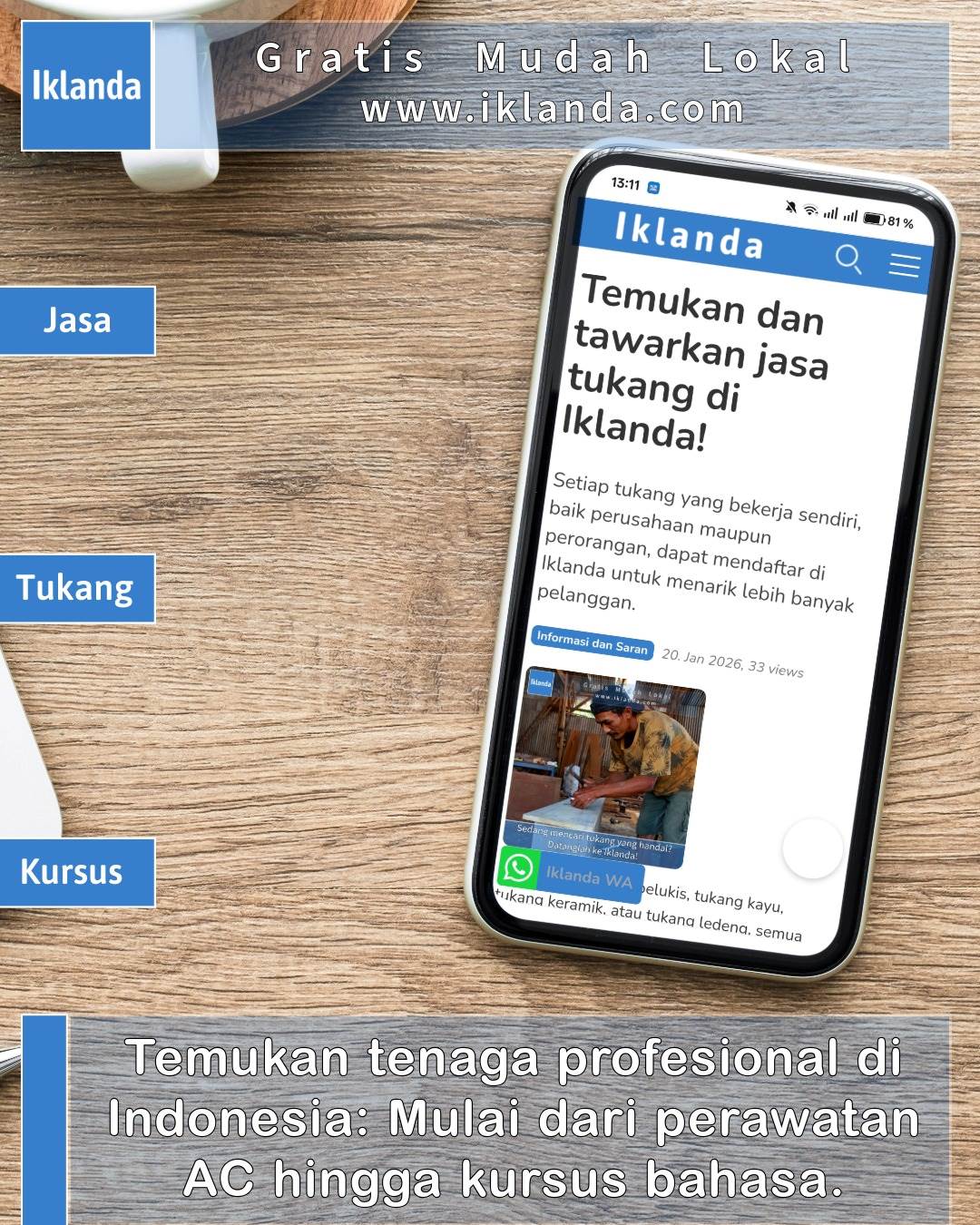 Mulai dari perawatan AC hingga kursus bahasa